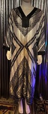 Oscar De La Renta Pink Label Caftan Resort Maxi Dress L