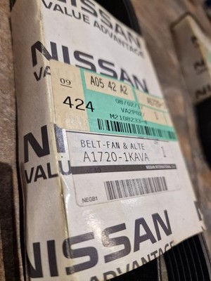 GENUINE NISSAN JUKE F15 NV200 1.6 16V FAN BELT ALTERNATOR A17201KAVA