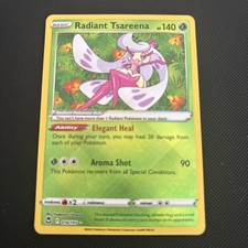 Radiant Tsareena 016/195 Silver Tempest Pokemon TCG card