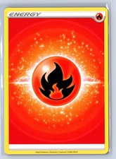 burning energy pokemon card Single Sun AND MOON - SHADOWS Mint / near mint condition trading card Fire Energy (Secret) 284 -
