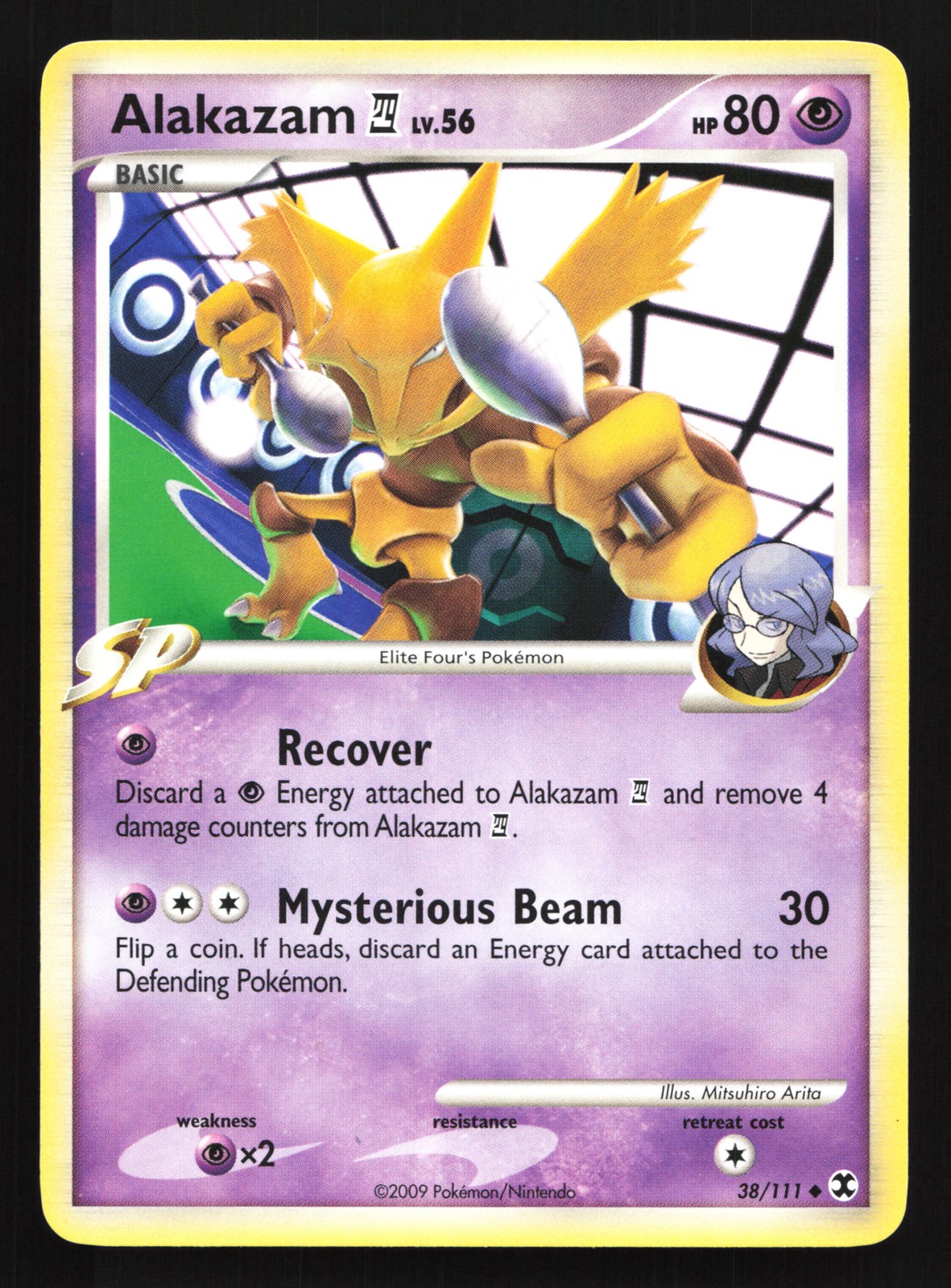 Alakazam E4 38/111 Rising Rivals Uncommon Pokemon Card