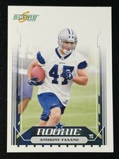 Anthony Fasano Rookie Dallas Cowboys #383 Training Jersey (RC) - 2006 Score