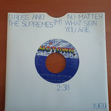 D. Ross & Supremes -No Matter What Sign You Are -  US Press 7" Vinyl Single 1969