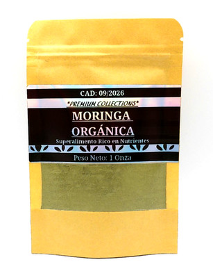 100% Moringa Orgánica En Polvo | 1oz | Proteína Pura