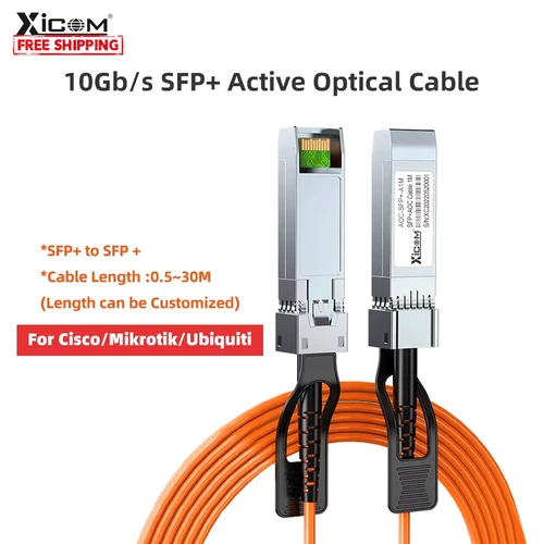 AOC Fiber Cable 10G SFP+ 3m 5m 10m 20m Active Optical SFP Cable OM2 10GBASE UK