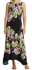 Tommy Bahama Womans S Floral Enchantment Regency Sleeveless Maxi Hawaiian dress
