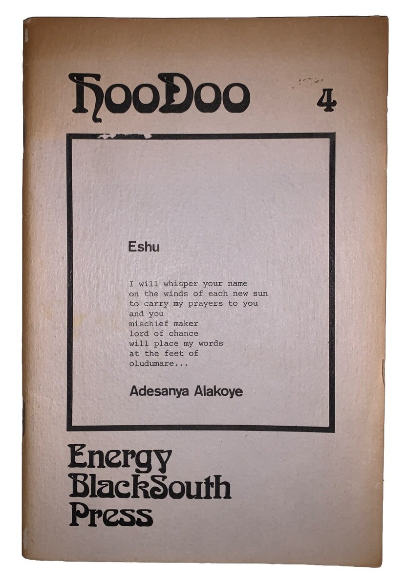 1975, 1st, HOO-DOO 4, ENERGY BLACKSOUTH PRESS, AFRICAN AMERICAN