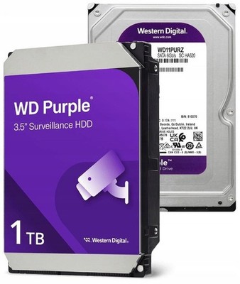 Western Digital Purple 1TB 5400rpm 64mb 6GB/s 3,5'' SATA III Festplatte WD10PURZ