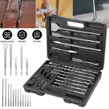 17pcs SDS-Plus Tungsten Carbide Rotary Hammer Drill and Chisel Metric Bit Set