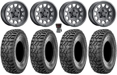 Method 414 15'' Wheels Bk +13mm 33'' Ridge Saw 2.0 Tires CFMoto ZForce Z10 / Z10-4