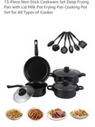 13pcs Cookware Set Pan Pot Non Stick Saucepans Frying Pan Cookware Set Glass Lid