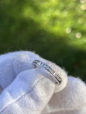 Platinum 0.33ct Diamond Wedding Ring, Size L, Pravins, Receipt , Boxed RRP £1650