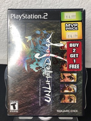 Unlimited Saga Playstation 2 CiB 2003 Square Enix RPG NO Manual DVD Rom Tested