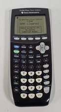 TEXAS INSTRUMENTS TI-84 PLUS SILVER EDITION GRAPHING CALCULATOR  2