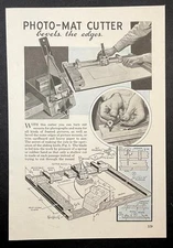 “Photo-Mat Cutter Bevels the Edges” HowTo Build PLANS