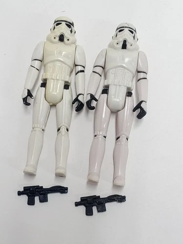 2x 1977 Vintage Stromtrooper Figure Lot Star Wars 100% Complete Hk