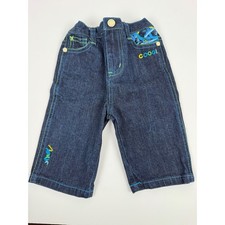 Coogi Denim Jeans Baby 0-6M Dark Wash Excellent Graffiti Embroidery Hip Hop