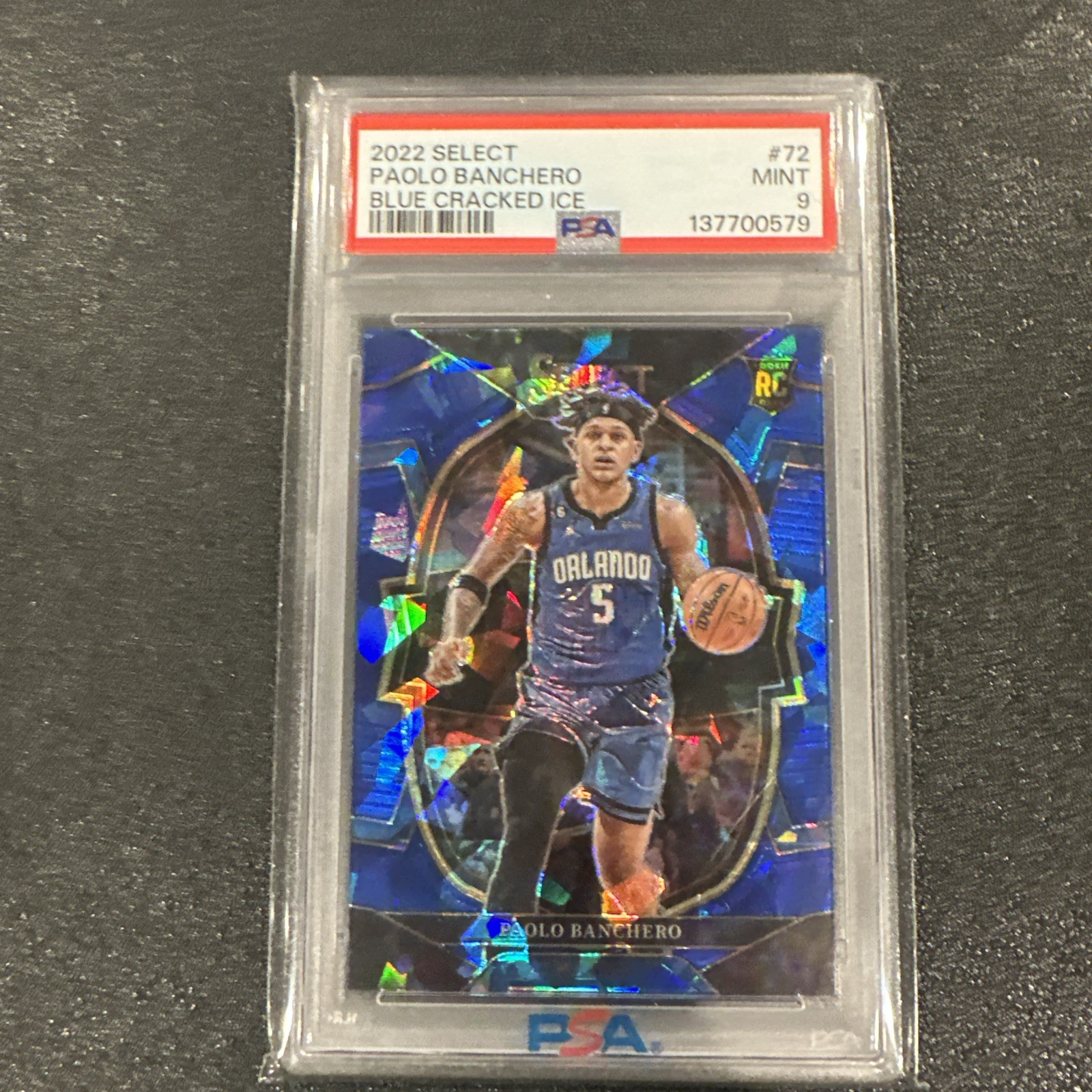 2022-23 Panini Select - Concourse Paolo Banchero #72 Blue Cracked Ice Prizm (RC)