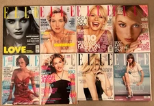 ELLE Magazines - job lot/bundle, 8 issues. Ref 1