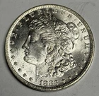 GEM BU 1883-O Morgan Silver Dollar (Blast White, All Original), U.S. $1 Coin