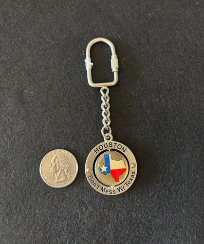 Houston Don't Mess W/ Texas Spinning Keychain