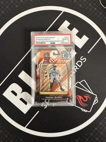 2024 Bowman Draft Konnor Griffin In-Action Orange Refractor 1/25 FOP PSA 10