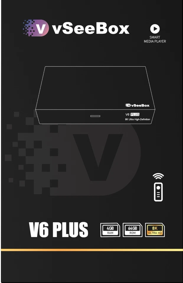 VSEE BOX New Listing2026 VSEEBOX V6 PLUS W/Backlit Remote