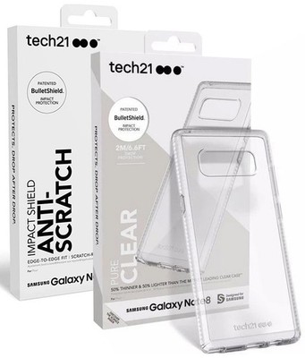 Pure Clear Case + ImpactShield Displayschutz für Samsung Galaxy Note 8