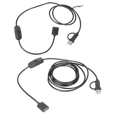Fast Data Synchronization USB Type C to USB Female OTG Data Cable with Switches