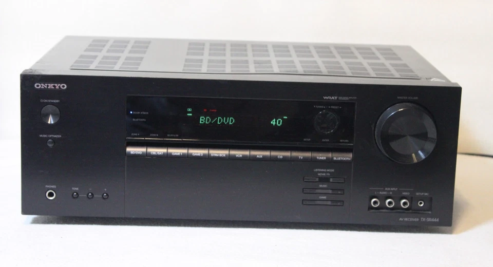 Sintoamplificatore Onkyo TX-SR444 HDMI 4K UHD ARC 7.1 BLUETOOTH Dolby Atmos - Immagine 2 di 4