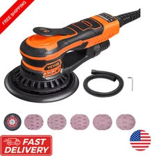 350W Brushless Random Orbital Sander 6-Speed 10000RPM Electric Wood Sander