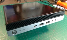 HP ProDesk 600 G3 Mini i5-7500T, 2.7GHz, 4 cores, 8GB RAM, 160GB HD, Mint 22.1