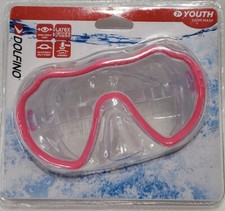 Dolfino Premier Youth Adjustable Head Strap Latex Free Swim Goggles Pink