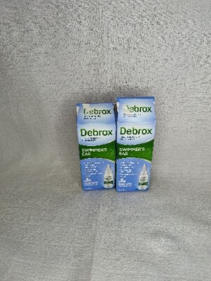 (2) 1 Oz Debrox Swimmer's Ear Ear Drying Drops Clears out Water (Damaged Boxes)