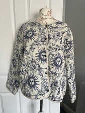 Sold Out Toile De Jouy Tendenze White & Blue Quilted Jacket Uk 18 Dior Inspired