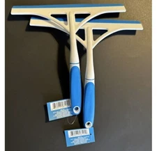 2-PACK Squeegee Brush For Shower Window Glass Door Office Cleaner