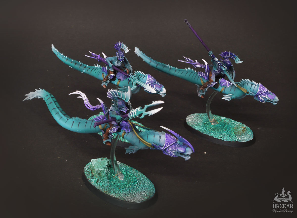 Underwater Akhelian Morrsarr Guard Idoneth Deepkin ** COMMISSION
