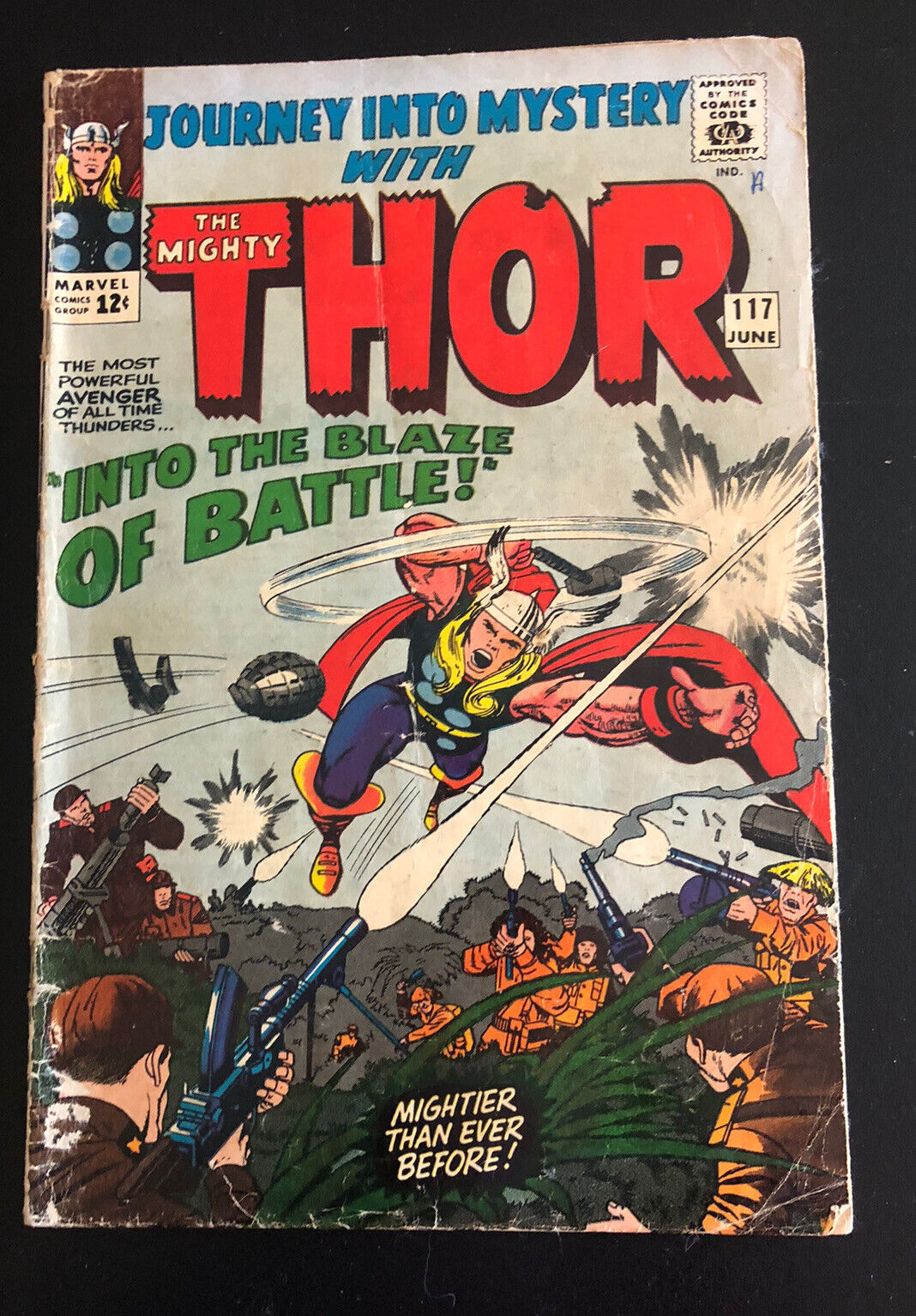 Journey Into Mystery 117 KEY 1st Odinsword Silver Age Marvel 1965 Thor Kirby Lee