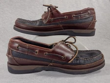 Sperry Top Sider Mako Collection Shoes Mens 9.5 M Brown & Gray/Blue Leather