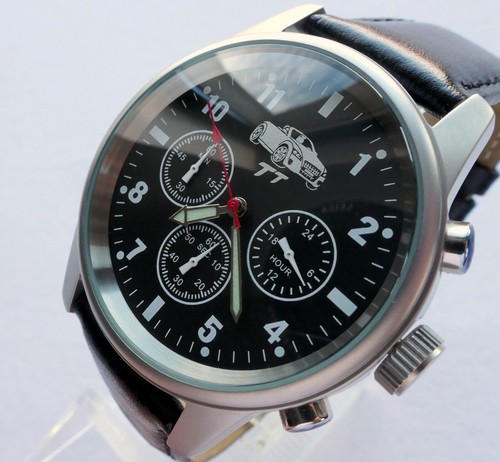 Audi Quattro TT Cabrio Car Accessory Motorsport Racing Design Chronograph Watch - Picture 4 of 24