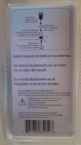 PROFLO PFASBZSS 3.5 Inch Sinktop Air Switch Button, Stainless Steel Sealed - Picture 2 of 4