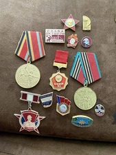 soviet medals and pioneer pins