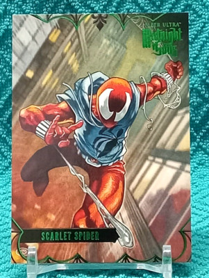 2023 Fleer Ultra Midnight Sons Scarlet Spider Artist Paskal Millet Green #80