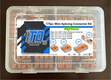 WAGO Lever Nuts 175pc Wire Splicing Connector Kit with Case