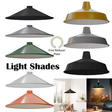 Paralume industriale lampada a sospensione plafoniera paralume 40 cm retrò easy fit metallo