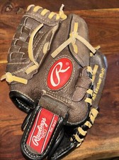 Rawlings Leather Baseball Glove Youth Highlight Series H100BRNC 10" RHT