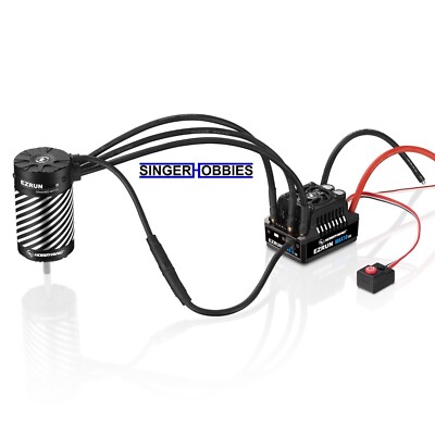 HOBBYWING HWI38020346 Combo Max10 G2 80A ESC w/ 3652 (3300KV) G3 Brushless Motor