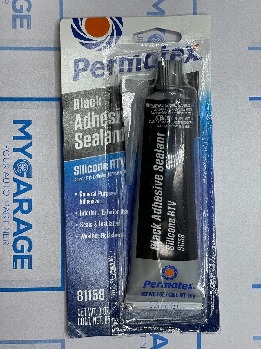 Permatex Black Silicone Adhesive Sealant 3 OZ - 81158 | eBay