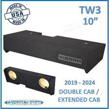 Gmc Sierra Extended Cab 2019 - 2024 10" Subwoofer Enclosure For JL Audio TW3