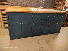 HANDMADE SHAKER STYLE INSET SINK/APPLIANCE HOUSING UNIT-HARDWOOD CABINETS